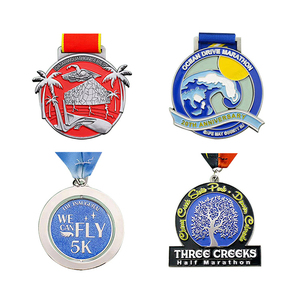 Médailles scolaires miniatures personnalisées, mignonnes, à double couche, plaquées <span class=keywords><strong>or</strong></span>, tortue, cochon, course de course, <span class=keywords><strong>ange</strong></span> gardien du berceau - Product Image 4