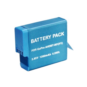 Li-Ion Có Thể Sạc Lại Pin Cho Đi Pro Hero8 Hero7 Hero6 Hero5 Anh Hùng 8 7 6 5 Hành Động Thể Thao Máy Ảnh AHDBT-801 BT-801 3.85V 1260MAh - Product Image 4