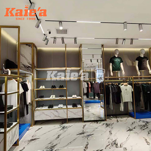 Cao cấp quần áo sang trọng giá Boutique quần áo giá hiển thị kệ cho cửa hàng bán lẻ Vàng khá may kệ - Product Image 6