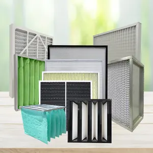 Factory Customization G3 G4 Hepa Primary Filter Cleaning Panel Activated Carbon Pleated Air Filter