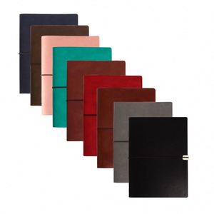 Oem Leather Hardcover A5 A6 Journal Notebook 80 Sheets Digital Printing Gift Customizable With <b>Box</b> - Product Image 1