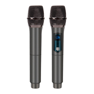 Wanwei U9 <b>Wireless</b> <b>Microphone</b> 2.4G Heart Shaped Directional Professional Karaoke Live Streaming Audio Mic - Product Image 1