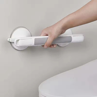 Barre d'appui de douche antidérapante en ABS pour personnes âgées, avec grande ventouse, capacité de charge 110 kg, légère, réglable et robuste