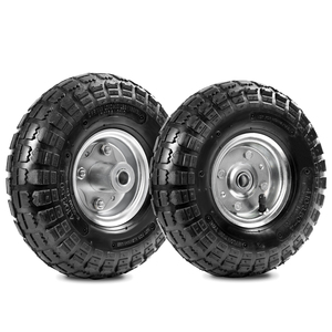Chất lượng tốt 10-inch lốp xe và bánh xe 4.10/3.50-4 cho tay Xe Tải xe cút kít GORILLA giỏ hàng Vườn toa xe giỏ hàng Dolly tiện ích giỏ hàng - Product Image 1