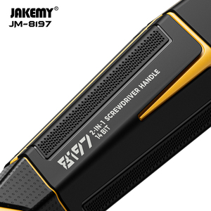 Bộ tua vít thép hai tay cầm JAKEMY 16 trong <span class=keywords><strong>1</strong></span>, bộ tua vít đa năng bỏ túi với nhiều đầu vít thay thế - Product Image 5