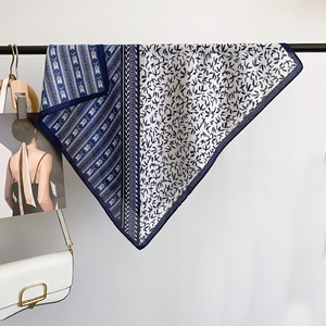 Trọng Lượng Nhẹ In Vuông Bọc Mềm Mại Thoáng Khí Vuông Khăn Bông-Linen Cảm Thấy Polyester Khăn Cổ Điển Khăn 68*68Cm Odm/OEM - Product Image 5