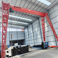 Bon prix grue à portique à poutre unique de déplacement électrique de type MH 5 tonnes 10 tonnes 15 tonnes 16 tonnes 20 tonnes pour une utilisation en extérieur