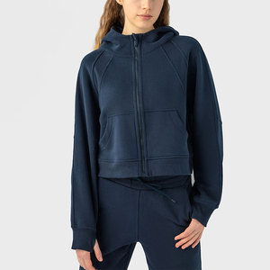 Usine Equine Personnalisé Femmes Full Zipper Hoodies Équitation Hiver Veste à Manches Longues avec Poches - Product Image 5