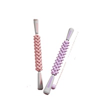 Bâton de massage yoga, rouleau de massage style mace, relaxant musculaire non amincissant pour mollets, outil de massage des jambes et des cuisses, en TPE, 45 cm, unisexe