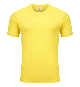 T-shirt de sport tricoté léger, respirant, anti-rides et anti-bouloches en Spandex/Polyester à séchage rapide pour hommes et femmes - Product Image 3