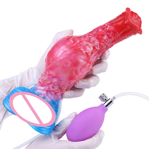 NNSX Sex Toy Horse Dildo Inflatable Dildo Imitates <span class=keywords><strong>Ejaculation</strong></span> With Pump Squirting Dildo for Women - Product Image 6