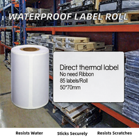 Rouleau d'étiquettes thermiques directes 50*70mm, autocollants de codes-barres imperméables pour imprimantes Zebra, étiquettes d'expédition adhésives pour l'emballage de lunettes