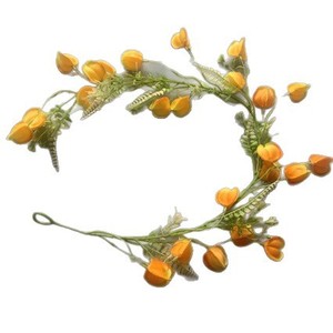 Artificial Flower Vines Red Poppy Style Green <b>Leaves</b> Indoor <b>Wall</b> <b>Decor</b> Wedding Festival Arrangement - Product Image 5
