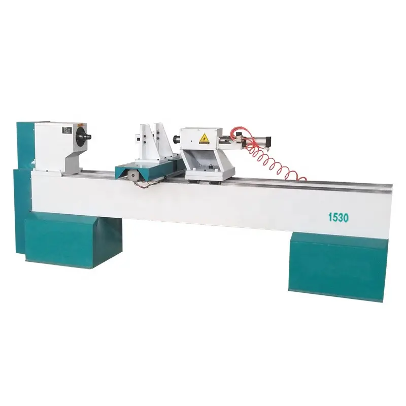 Jinan Cnc Lathe wood Back Knife Carving Machine With Spindle For Staircase ,Rome Column,Baseball Bat,Chair legs