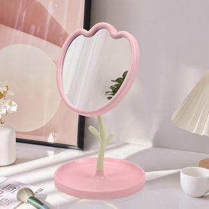 Miroir de maquillage floral haut de gamme en forme de tulipe, miroir de table rotatif pour retouches, miroir de courtoisie Princesse - Product Image 4