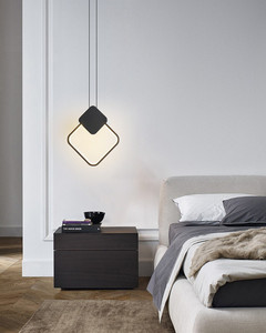 Simig éclairage commercial noir vertige lampara colgantea unique en aluminium led linéaire suspendus pendentif lumière <span class=keywords><strong>lampe</strong></span> - Product Image 2