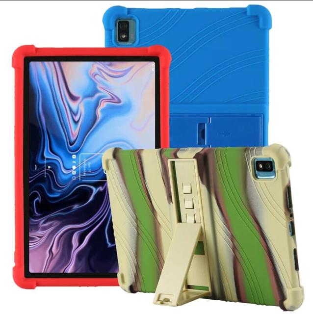Soft Silicon Protect Shell KickStand Tablet Cover for TCL 10 Tab Max 4G 10.36 Inch Android 9296G 9295G Tablet