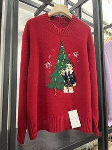 Áo len bán chạy nhất, thiết kế Giáng sinh, họa tiết sọc mùa đông, áo len dệt kim - Product Image 5