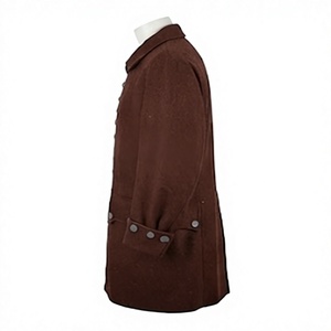 Abrigo de Frac Marrón del Siglo XVIII, 100% Lana, para Recreación Histórica Colonial Revolucionaria o para Hombre - Product Image 4
