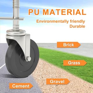 <span class=keywords><strong>Roue</strong></span> de support de porte robuste <span class=keywords><strong>pour</strong></span> porte battante de clôture - Product Image 2