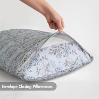 OEM Convient aux matelas jusqu'à 16 pouces de profondeur, antistatique, conforme aux normes nationales, imprimé, 100% coton biologique, ensemble de draps personnalisés à motifs floraux
