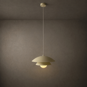 Suspension luminaire multicouche de style Mid-Century avec douille unique G9 pour îlot de cuisine, salle à manger, éclairage intérieur domestique - Product Image 1