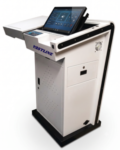 Interactive Android Digital Advertising Kiosk Wi-Fi Touch Screen Display Booth White Metal Cabinet for Retail Store Education - Product Image 1