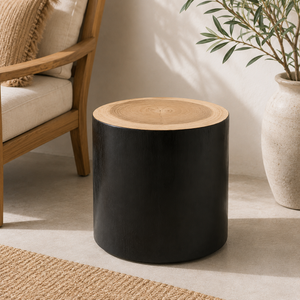Blora <b>Trunk</b> Side <b>Table</b> From Solid Teak Root Wood Wabi-Sabi Design Living Room Furniture Easy Assembly - Product Image 5