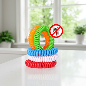 Pulsera Repelente <span class=keywords><strong>de</strong></span> Insectos Ajustable, Libre <span class=keywords><strong>de</strong></span> DEET, con Aceites Esenciales Naturales <span class=keywords><strong>de</strong></span> Plantas, para Campamentos al Aire Libre - Product Image 1