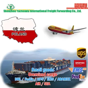 2024New China Freight Forwarder ke Polandia DDP Air/pengiriman laut DHL/Federal/UPS Express FBA pintu ke Polandia
