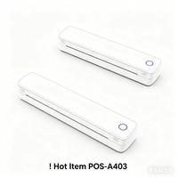 Imprimante sans encre format A403 A4 avec USB Bluetooth, imprimante d'images portable, imprimante thermique pratique pour tatouages, noir et blanc