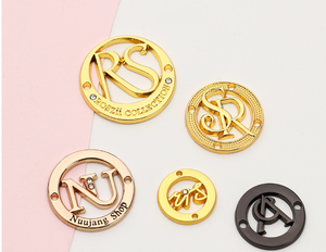 Индивидуальные 18-каратные позолоченные украшения из нержавеющей стали с выгравированным логотипом квадратные бирки современный стиль металлический сувенир для ожерелья браслеты - Product Image 4