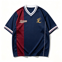 Herstellerqualität Retro Gestricktes Fußballtrikot mit Stickerei-Logo, Individueller Name und Nummer, Vereins-Team-Trainings-Fußballtrikot