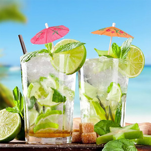 Parapluie boisson pics haute qualité couleurs tropicales assorties <span class=keywords><strong>cure</strong></span>-dents de fête pour cocktails <span class=keywords><strong>cure</strong></span>-dents parapluie écologique - Product Image 5
