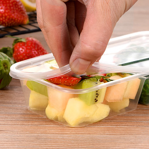 Rectangular Plastic <b>Lunch</b> <b>Box</b> With Lid <b>Microwave</b> Safe Disposable Food Container For Takeout Fast Food Storage - Product Image 3