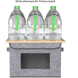Set of 3 Modern Rectangular Wardrobe Storage <b>Bins</b> with Lid Dual Handles Clear Window Clothes Organizer Boxes for <b>Bedroom</b> Home - Product Image 6