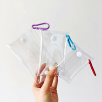 Monedero multifuncional de PVC, bolsa transparente, bolsa pequeña colgante para muñecas de juguete, caja de almacenamiento y exhibición para cajas sorpresa.