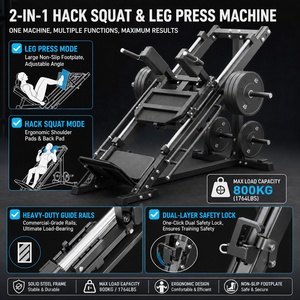 VIGFIT Disponibile - Pacchetto Attrezzatura Palestra Domestica 3 Pezzi: Smith Machine, Panca Pesi Regolabile con Leg Press e Hack Squat Machine - Product Image 3