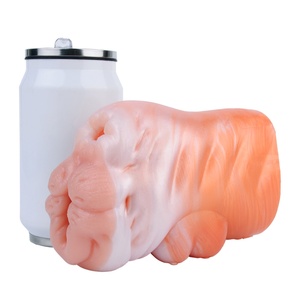 GEEBA Fantasy Animal Vaginal Male <b>Masturbator</b> New Silicone Soft Pockrt Pussy Stroker Penis Exerciser Realistic Textued Sex Toys - Product Image 5
