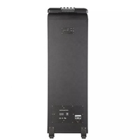 COV Double 12 Pouces Sans Fil Rechargeable DJ Karaoké Portable Chariot Haut-Parleur USB