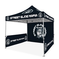 Tente publicitaire pop-up 3x3m, impression personnalisée, structure en aluminium, imperméable, résistante au vent, portable, installation facile, marché extérieur