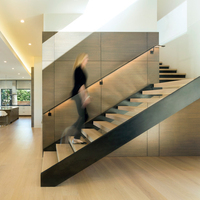 Escalier durable à double montante pour manoir