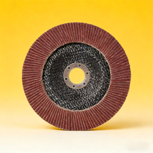 แผ่นขัดอลูมิเนียมออกไซด์แบบฟลैपดิสก์ ขนาดสี่นิ้ว ผ้าทรายกลม หนึ่งร้อยใบ - Product Image 1