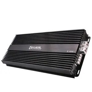 Atacado KUERL 4000W mono amplificador de áudio do carro 12V de alta potência único canal D classe amplificador de potência do carro