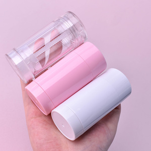 Trong Kho 30G 50G Rỗng Màu Hồng Trắng Rõ Ràng Khử Mùi Stick Container Như Vòng Twist up Stick Lip Balm Chai Khử Mùi Stick Ống - Product Image 1