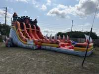 Toboggans aquatiques Dragon Triple Lane Parc aquatique Parc d'attractions Toboggan aquatique gonflable pour adultes