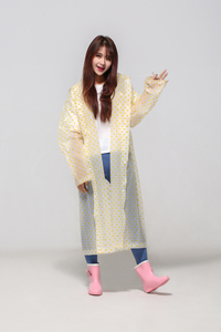 <span class=keywords><strong>Chubasquero</strong></span> de <span class=keywords><strong>lunares</strong></span> largo no desechable impermeable de PEVA para hombres y mujeres, moda de tres colores para excursiones al aire libre, equipo de lluvia para adultos - Product Image 6