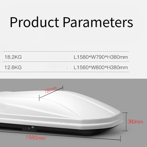 520L Dual Side mở <span class=keywords><strong>ABS</strong></span> nhựa xe mái nhà hành lý tàu sân bay mái hộp có thể giữ một <span class=keywords><strong>24</strong></span> inch Vali - Product Image 3