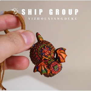 Themed Animal Pendant <b>Rainbow</b> <b>Wood</b> Buddhist Jewelry Charm Unisex Gift Accessory - Product Image 2