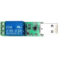 Module de relais USB 1 canal 5V LC-HID-1R-10A - Commutateur intelligent à commande PC Plug-and-Play pour ordinateurs/modules électroniques